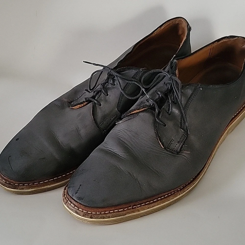 Allen Edmonds men's gray Cove Drive lace up shoes sz 13